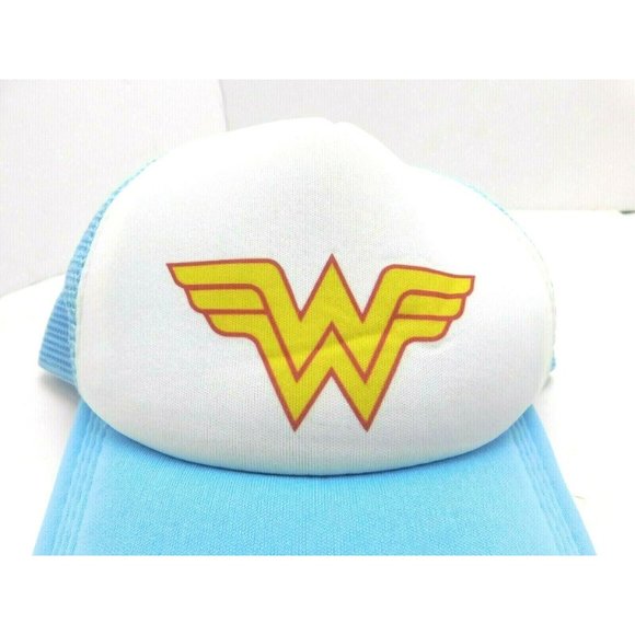 Wonder Woman Womens Superhero Hat Cap Snapback Robin Blue White - Picture 2 of 8